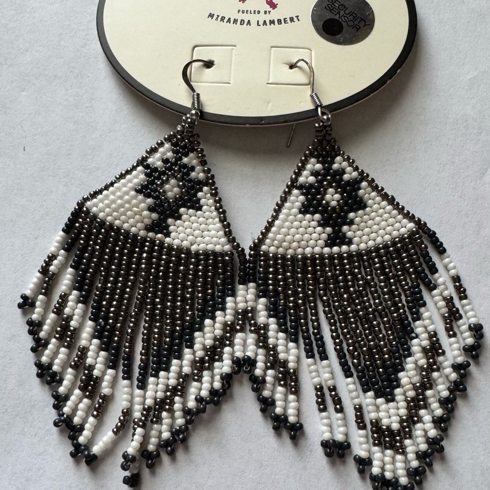 IDYLLWIND- Silver Beaded drop Earring - Picture 4 of 4